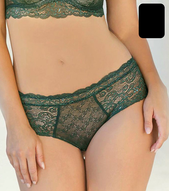 Черни боксерки от дантела Emerald снимка