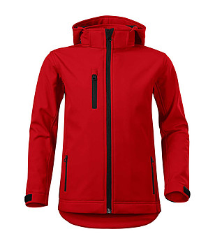 Червено детско softshell яке Ino снимка