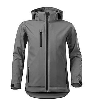Сиво детско softshell яке Ino снимка