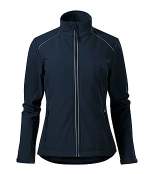Тъмносиньо дамско softshell яке Zenda снимка