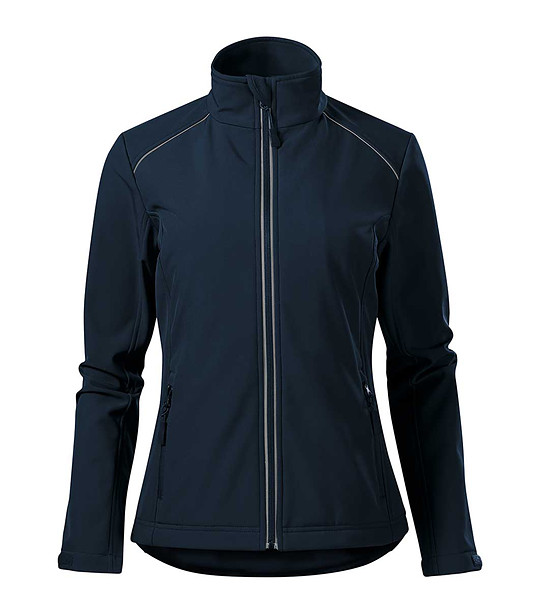 Тъмносиньо дамско softshell яке Zenda снимка