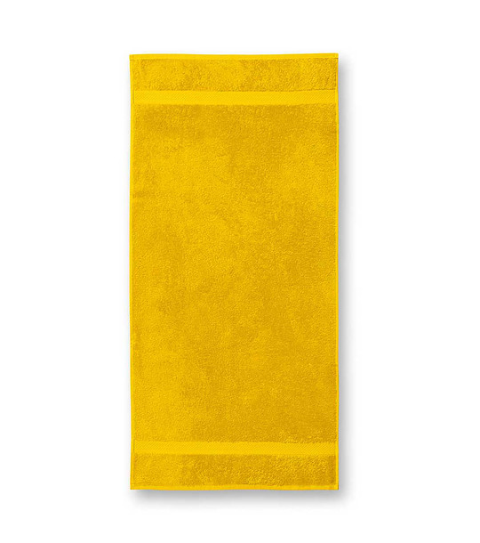 Жълта памучна хавлия Varina 70x140 см снимка