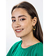 Дамски обеци в златисто и черно Zoey-3 снимка