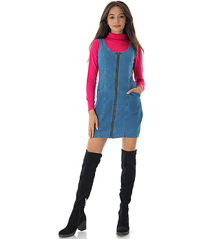 Сукман от син деним снимка