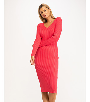 Розова рокля от плетиво Reli снимка