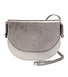 Кожена дамска чанта в сребристо Altea-0 снимка