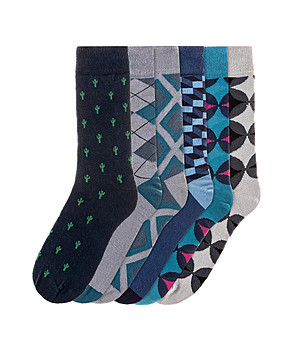 Комплект от 6 чифта памучни мъжки чорапи Lenny снимка