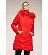 Червено дамско зимно яке Aliza-0 снимка