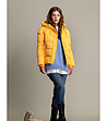 Жълто късо дамско яке Oliana-4 снимка