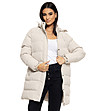 Зимно дамско светлобежово яке Amanda-0 снимка