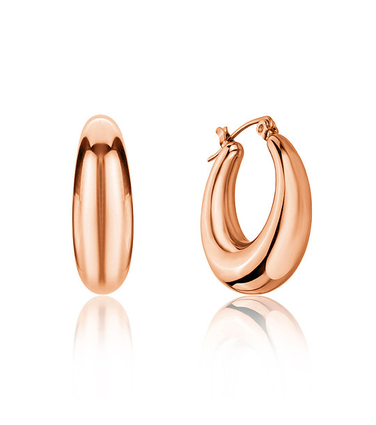 Дамски обеци в розовозлатисто Luna снимка