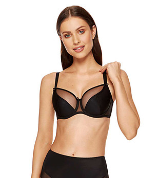 Сутиен в черно с меки чашки Zara снимка
