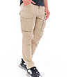 Мъжки памучен карго панталон в светлобежово Arek-2 снимка