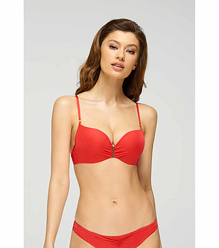 Червено горнище на бански Venla снимка