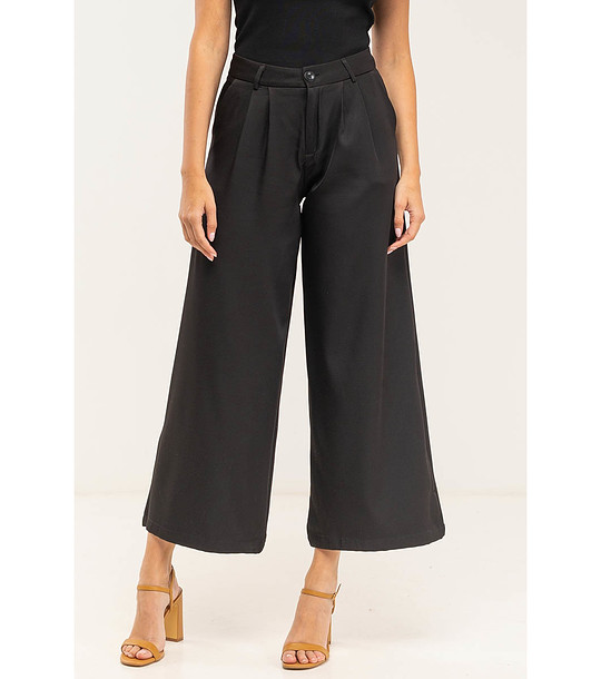 Дамски черен панталон снимка