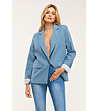 Синьо дамско сако-0 снимка