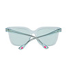 Светлосини дамски слънчеви очила с прозрачни рамки-1 снимка