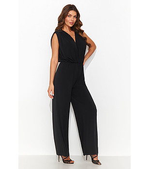 Дамски черен гащеризон Lenitta снимка