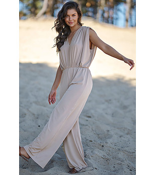 Дамски светлобежов гащеризон Lenitta снимка