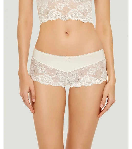 Бели боксерки с дантела Flirt снимка