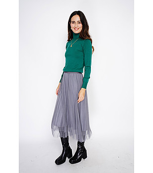 Дамски пуловер в тъмносиньо с кашмир Neda снимка