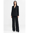 Черно дамско оversize сако Pralina-4 снимка