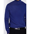 Мъжки пуловер в кралскосиньо с коприна и кашмир Rick-4 снимка