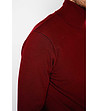 Мъжки пуловер в бордо с коприна и кашмир Rick-3 снимка