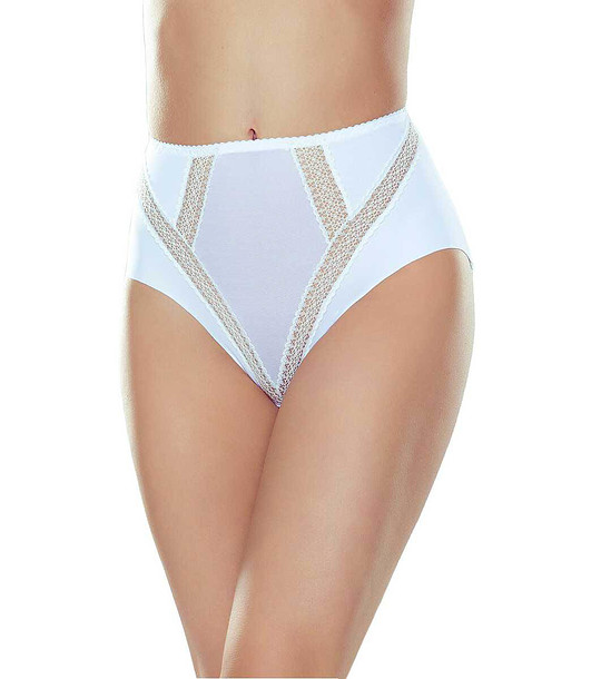 Бикини в бяло с висока талия Viviana снимка