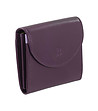 Тъмнолилав дамски портфейл от естествена кожа Malaga-2 снимка