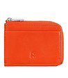 Кожен мъжки портфейл в оранжево с RFID защита-0 снимка