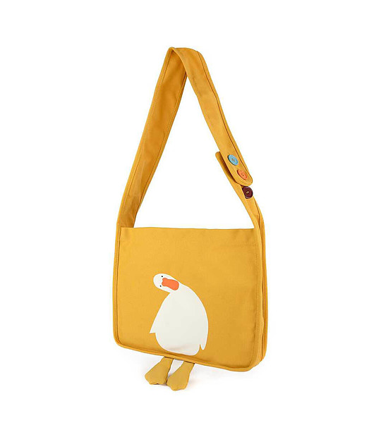 Жълта дамска чанта Hello goose снимка