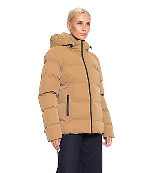 Зимно дамско яке в бежов цвят Moira снимка