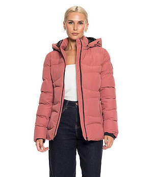 Зимно дамско яке в розов нюанс Vaila снимка