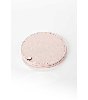 Кръгло огледало в розова пудра Helsinki снимка