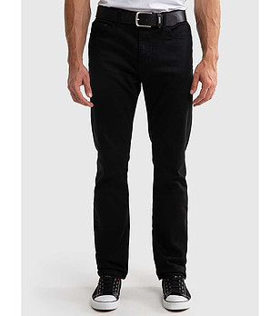 Черни памучни мъжки дънки Trent снимка