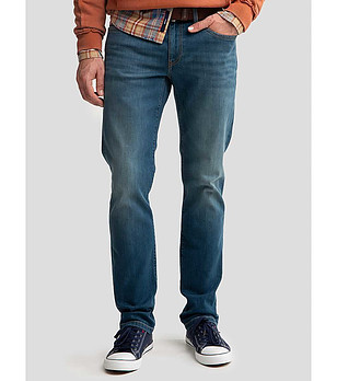 Мъжки памучни сини дънки Terry снимка