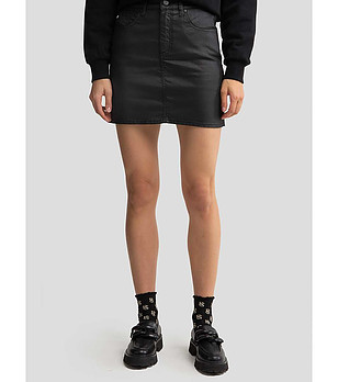 Черна къса пола Margaret снимка