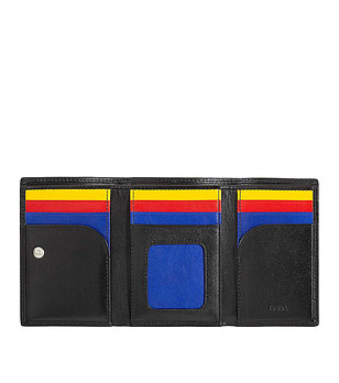 Черен кожен мъжки портфейл Pantelleria с RFID защита снимка