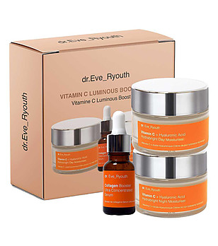 Комплект от дневен и нощен крем с витамин С и хиалурон снимка