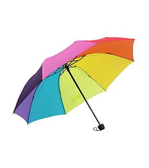 Многоцветен сгъваем чадър Rainbow снимка