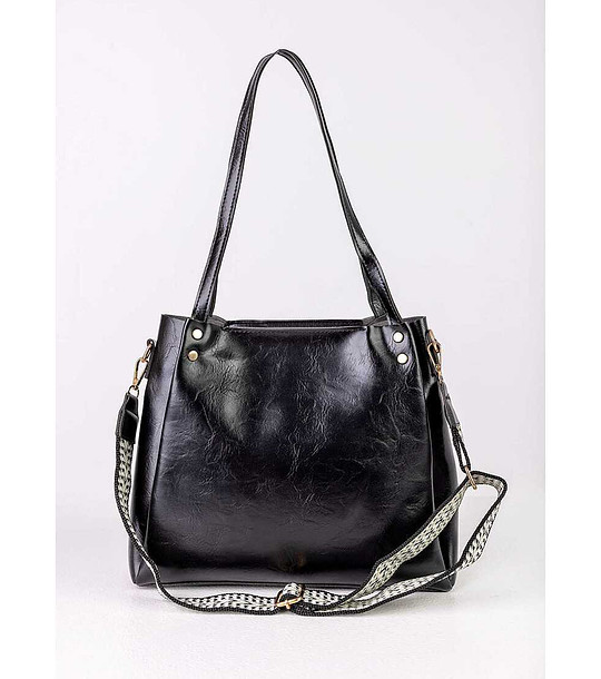 Дамска чанта в черен цвят Lexi снимка