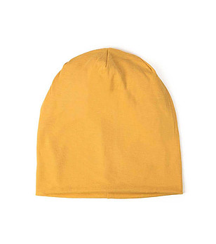 Unisex шапка в цвят горчица снимка