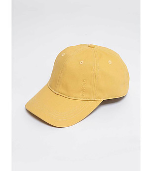 Памучна unisex шапка с козирка в жълт нюанс Julio снимка