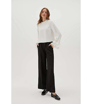 Черен дамски панталон Klaudia снимка