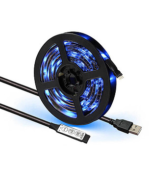 Светлинна LED лента 2 метра за USB порт снимка