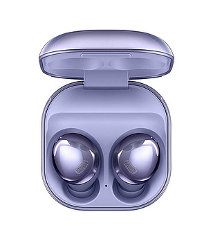 Bluetooth слушалки в лилаво снимка