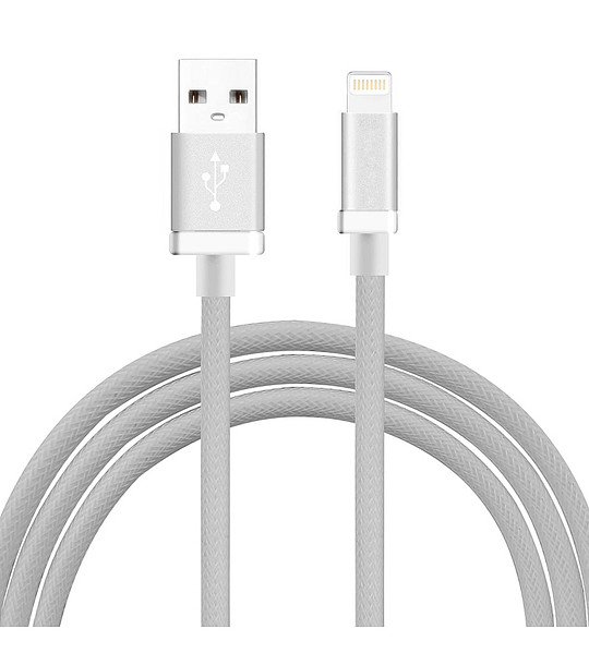 Бял бързо зареждащ USB кабел за iPhone 5/6 снимка