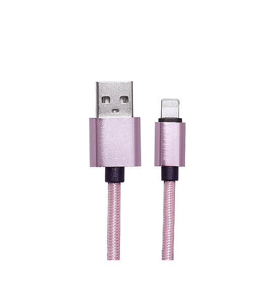 Бял USB към Lightning кабел за Apple iPhone и iPad снимка