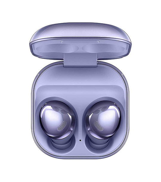 Bluetooth слушалки в лилаво снимка